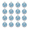 Platinum Plated Alloy Enamel Charms ENAM-S118-04F-P-2