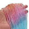 Transparent Painted Glass Beads Strands LS-DGLA-A034-T3mm-A19-2