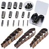 18Pcs Stainless Steel Leather Belt End Punch Cutter TOOL-CL0001-05-7
