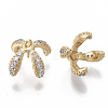 Brass Micro Pave Cubic Zirconia Peg Bails Charms KK-S348-472-NF-3