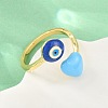 Brass Cuff Open Rings for Women KK-CBA17E5-01G-1