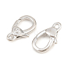 Brass Micro Pave Clear Cubic Zirconia Swivel Lobster Claw Clasps KK-P353-01P-2
