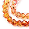 Transparent Glass Beads Strands X-GLAA-E036-07K-4