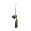Green Sandalwood Lotus Incense Balls Pendant Decorations HJEW-D300-01B-02PG-1