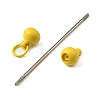 Plastic Beadable Keychain Bar for Jewelry Making DIY Crafts AJEW-C040-01G-1-2