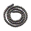 Electroplated Natural Lava Rock Beads Strands G-G984-17E-2