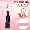 1Pc PU Leather Tassel Keychains KEYC-CL0001-51B-2