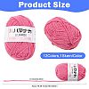 12 Skeins 12 Colors 4-Ply 59.7%Polyester & 40.3%Acrylic Fiber Yarn for Tufting Gun Rugs OCOR-FS0001-07-3