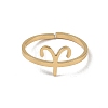 Real 18K Gold Plated 304 Stainless Steel Adjustable Finger Ring RJEW-L115-01G-04-2