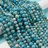 Natural Gemstone Hemimorphite Round Beads Strands G-L145-14mm-01-6