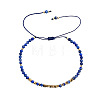 Adjustable Natural Lapis Lazuli Bead Braided Bracelets QC4943-4-1