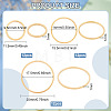 36Pcs 3 Style 201 Stainless Steel Linking Rings STAS-BC0003-60-2
