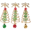 3Pcs Glass & Alloy Pendants PALLOY-JF02990-1