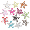   12Pcs 12 Colors Star Glitter Hotfix Rhinestone DIY-PH0006-97-1