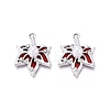 Alloy with ABS Imitation Pearl & Crystal Rhinestone & Acrylic Pendants PALLOY-Q466-04P-03-1