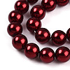 Baking Painted Pearlized Glass Pearl Bead Strands HY-N002-5mm-A13-4