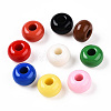 Opaque Acrylic Beads X-SACR-N018-04-1