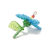 Glass Seed Beaded Pendants PALLOY-MZ01283-01-3