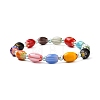 Cute Candy Color Beads Stretch Bracelet for Teen Girl Women BJEW-JB06935-7