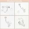 36Pcs Brass Screw On Clip-on Earring Findings KK-SP0001-18S-6