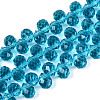 Transparent Glass Beads Strands GLAA-Q116-01A-B13-1