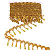 Polyester Metallic Thread Lace Tassel Ribbons OCOR-WH0108-42C-1