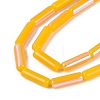 Electroplate Imitation Jade Glass Beads Strands EGLA-Q132-02A-D02-3