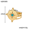 3pcs 304 Stainless Steel Micro Pave Cubic Zirconia Rings for Women STAS-OY008-25G-3
