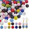 Pave Disco Ball Beads RB-SZ0001-09B-1
