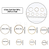 240Pcs 8 Style Brass Linking Rings FIND-CA0006-05AB-2