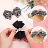 SUPERFINDINGS 2Pcs Cloth with Rhinestone Shoe Buckle Clips FIND-FH0008-78B-3
