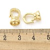 Brass Fold Over Clasps KK-Z083-20G-3