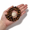 Natural Tiger Eye Round Bead Strands X-G-P072-33-10mm-5