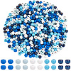 600Pcs 5 Colors Dyed Natural Wood Beads WOOD-SC0002-39-1