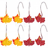 12Pcs Leaf Resin Shower Curtain Hook AJEW-SP0006-01B-1