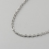 2MM 304 Stainless Steel Cable Chain Necklaces for Women Men NJEW-WH0013-73P-2