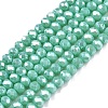 Electroplate Glass Beads Strands EGLA-A044-P2mm-A14-1