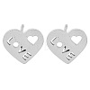 Non-Tarnish 304 Stainless Steel Stud Earrings EJEW-M242-02J-P-1