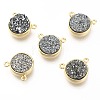 Druzy Resin Charms KK-E723-S-11G-2