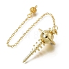 Brass Chakra Stabilizer Pointed Dowsing Pendulums Chain KK-CBA168E-02-2