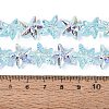 Electroplate Transparent Glass Beads Strands EGLA-Q136-01A-08-4