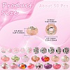 50Pcs Resin European Beads RESI-CJC0050-01B-2