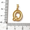 304 Stainless Steel Micro Pave Clear Cubic Zirconia Pendants CU-CBA703A-05G-Q-3