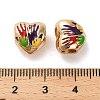 Alloy Enamel European Beads FIND-Q115-07G-2