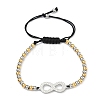 304 Stainless Steel Infinity Link Bracelets BJEW-F534-01GP-01-4