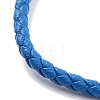 Braided Round Imitation Leather Bracelets Making BJEW-H610-03G-4