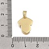 Brass with Yellow Enamel Pendants KK-CBAA632-12G-3