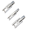 3Pcs 3 Styles 304 Stainless Steel Watch Band Clasps STAS-HS0001-91P-1