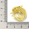 Rack Plating Brass Micro Pave Clear Cubic Zirconia Pendant Settings KK-H485-05G-3