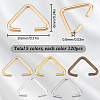 SUNNYCLUE 600Pcs 5 Colors Iron Triangle Rings IFIN-SC0001-55-2